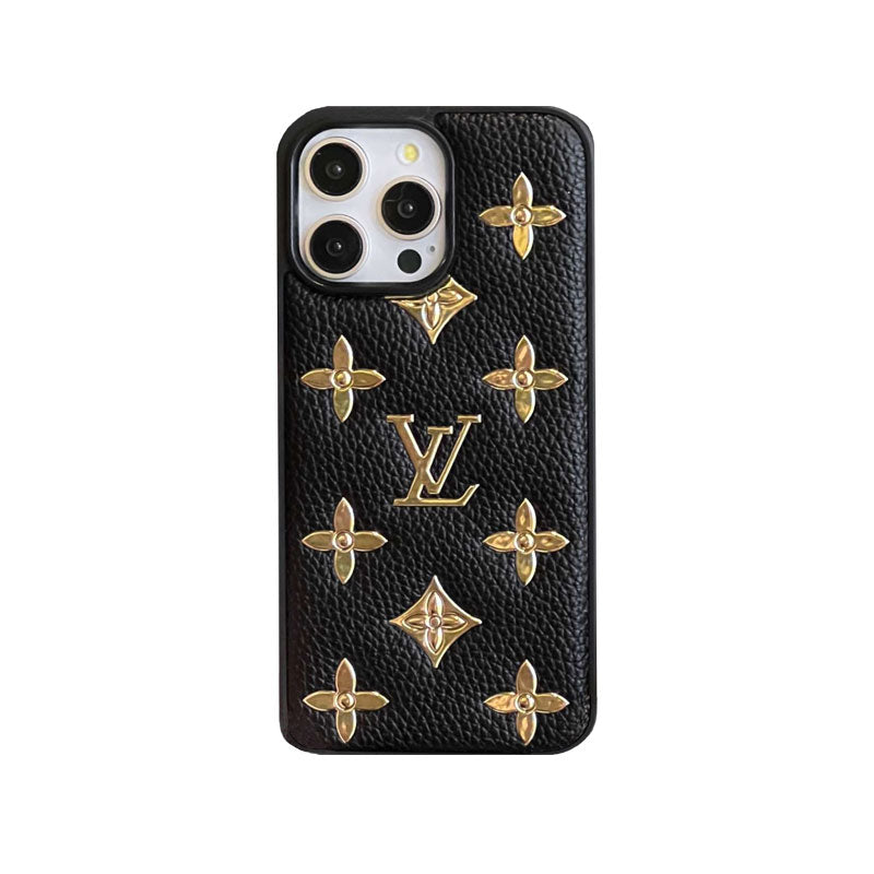 MONOGRAM IPHONE CASE BLACK