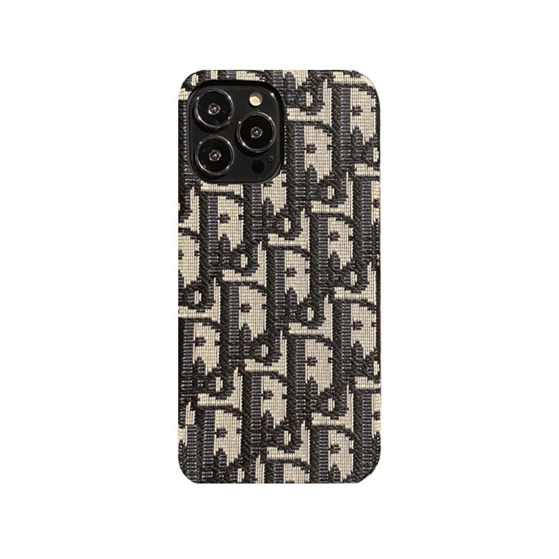 CD IPHONE CASE CLASSIC FABRIC BLACK