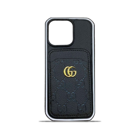 GG iPhone Case With Card Holder  Blcak -KBK240424