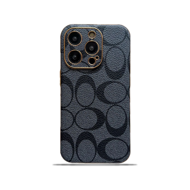 CH  iPhone Case Leather Black -QBK240513