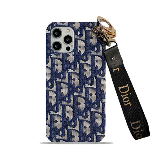 CD iPhone Case With Strap Blue-GS240315