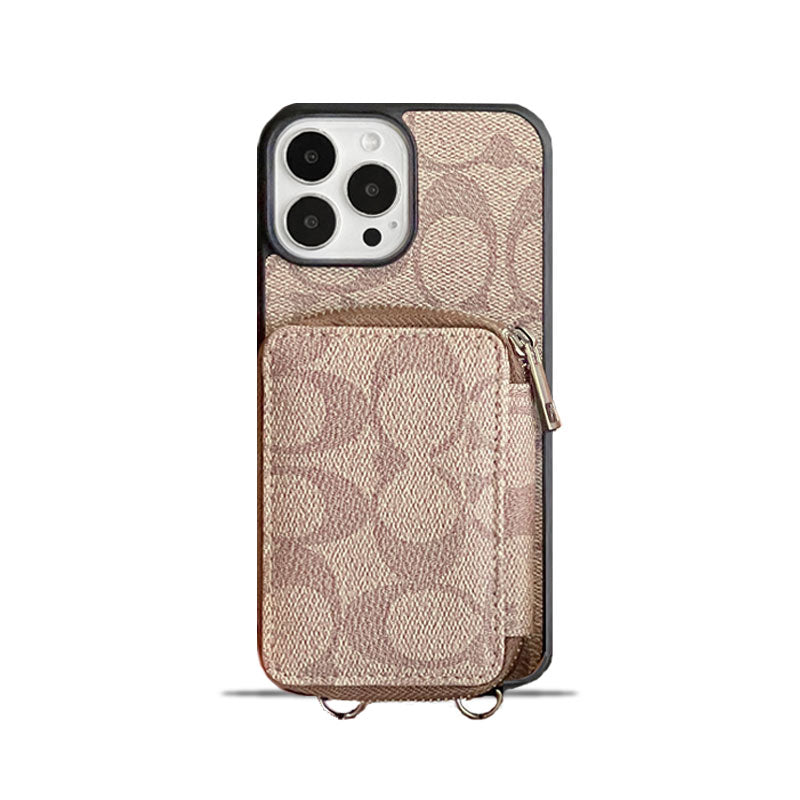 CH  iPhone Case With Wallet Coffee-LQB241412