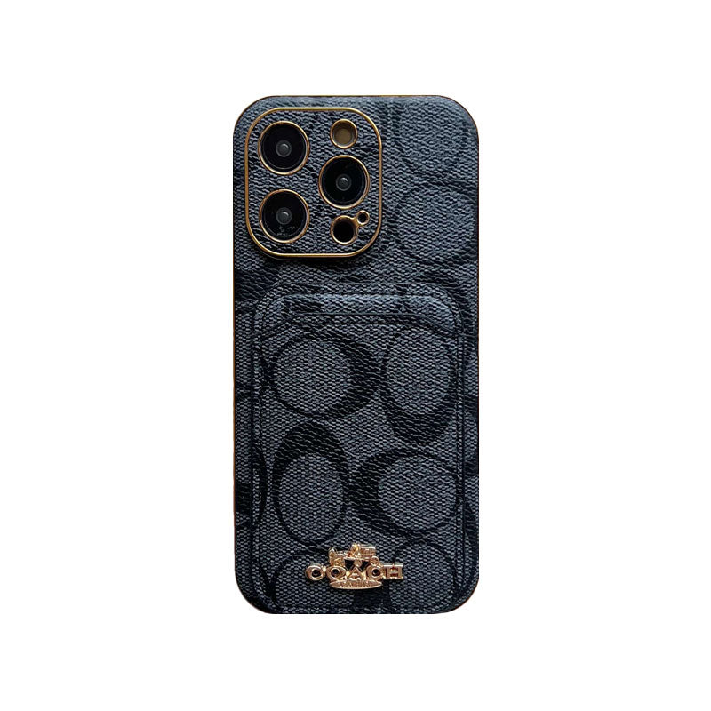 CH  iPhone Case With Card Holder Black  -KB241651