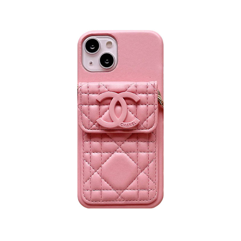 CC iPhone Case With Wallet And Strap White -GS241602