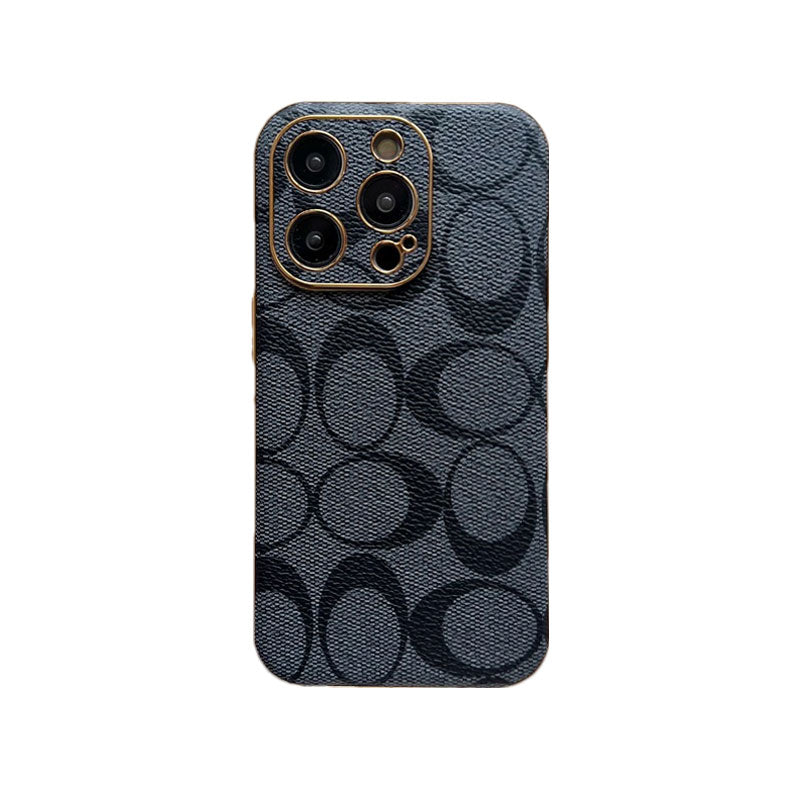 CH  iPhone Case Leather Black -QBK240513