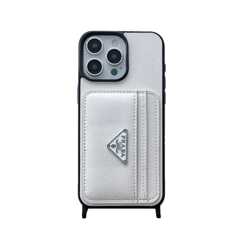 PR iPhone Case With Card Holder White-XFK241537