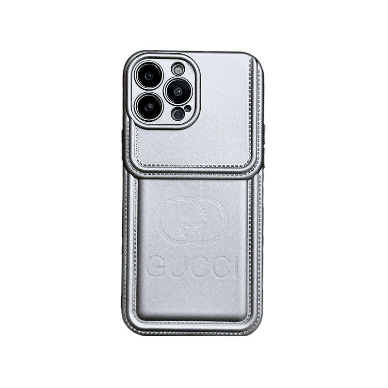 GG iPhone Case Silver Small Printing-PG240330