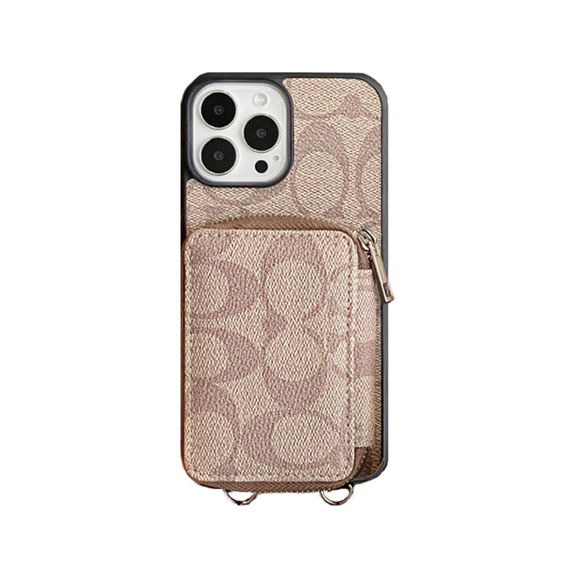 CH  iPhone Case With Wallet Coffee-LQB241412