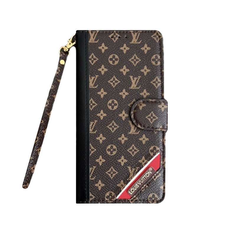 Monogram iPhone Case With Wallet  Leather Flip Case with Card Holders-PTK240513