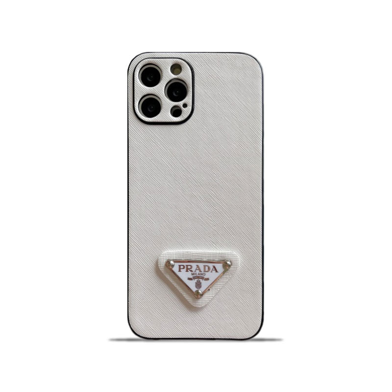 PR iPhone Case Leather White-QB240513