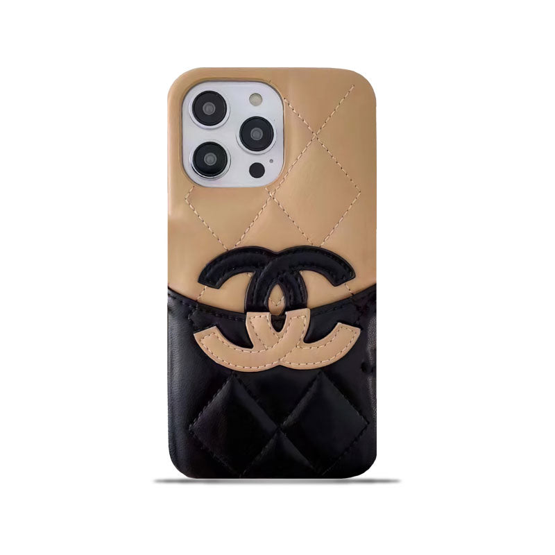 Classic CC iPhone Case With Card Holder Brown -CKP240401