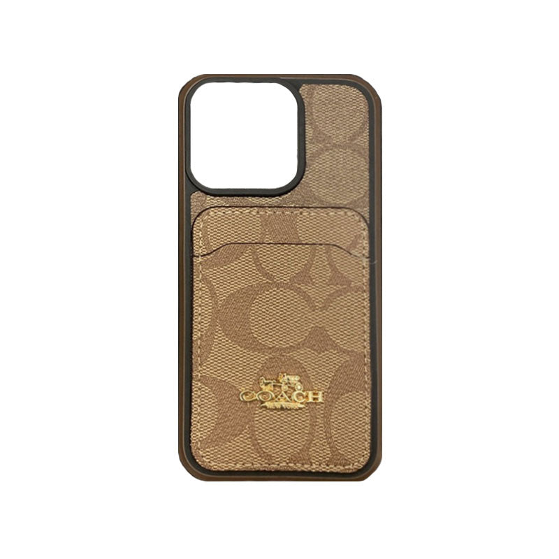 CH  iPhone Case With Card Holder Coffee -KB241416