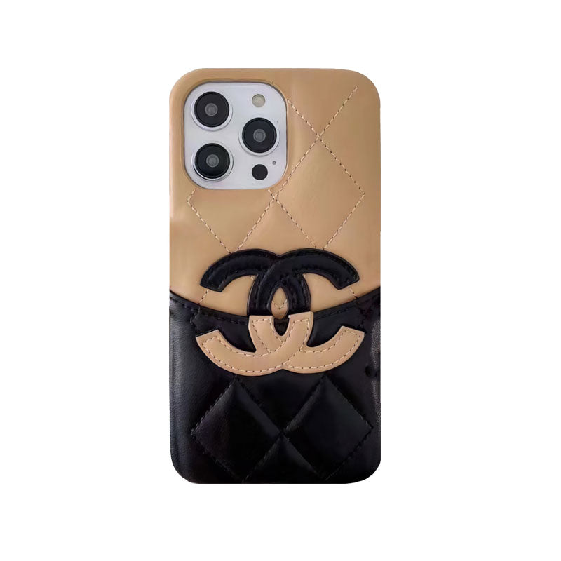 Classic CC iPhone Case With Card Holder Brown -CKP240401