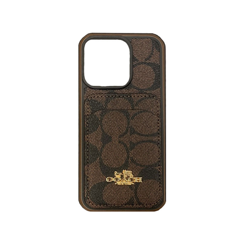 CH  iPhone Case With Card Holder Coffee -KB241416