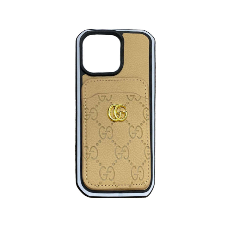 GG iPhone Case With Card Holder  Blcak -KBK240424