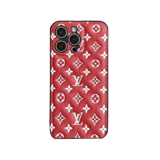 RED MONOGRAM IPHONE CASE