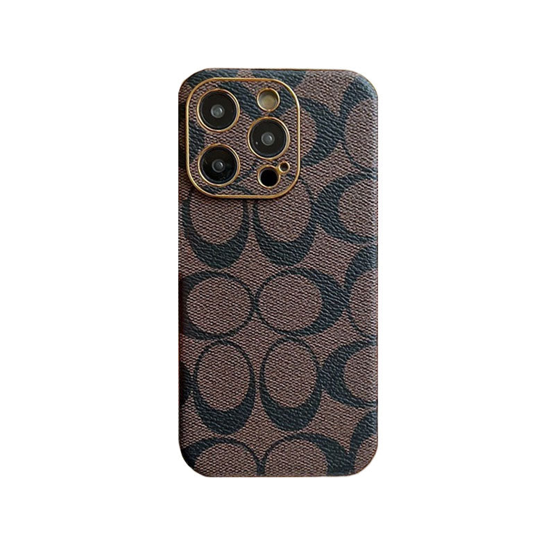 CH  iPhone Case Leather Light Brow -QBK240513