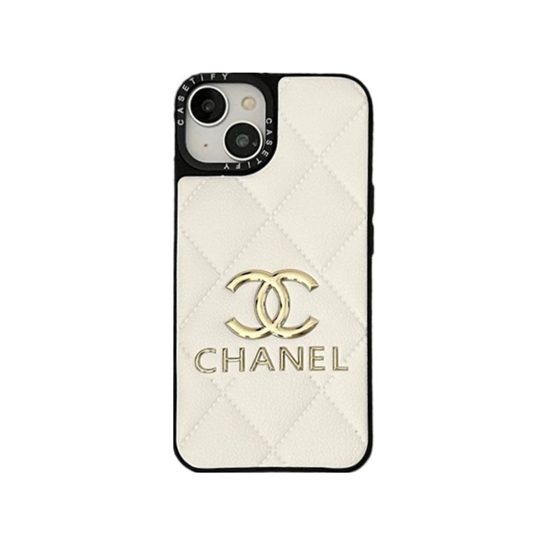 Leather CC iPhone Case Black-JB240320