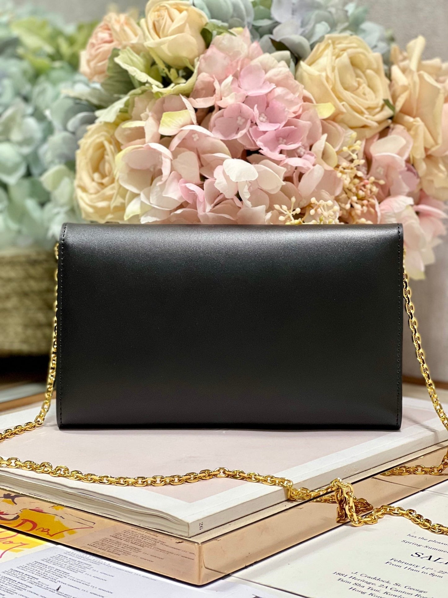 Dior Bobby Wallet on Chain East West Black - 21.5¡Á12¡Á4cm