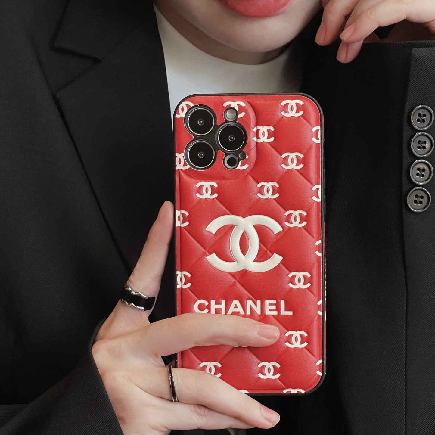 CC iPhone Case Red-QB240506