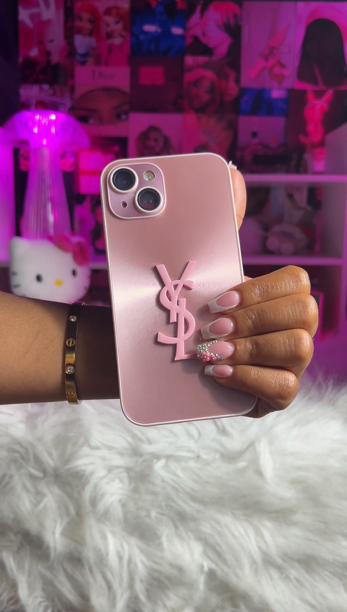 DESIGNER PINK IPHONE CASE