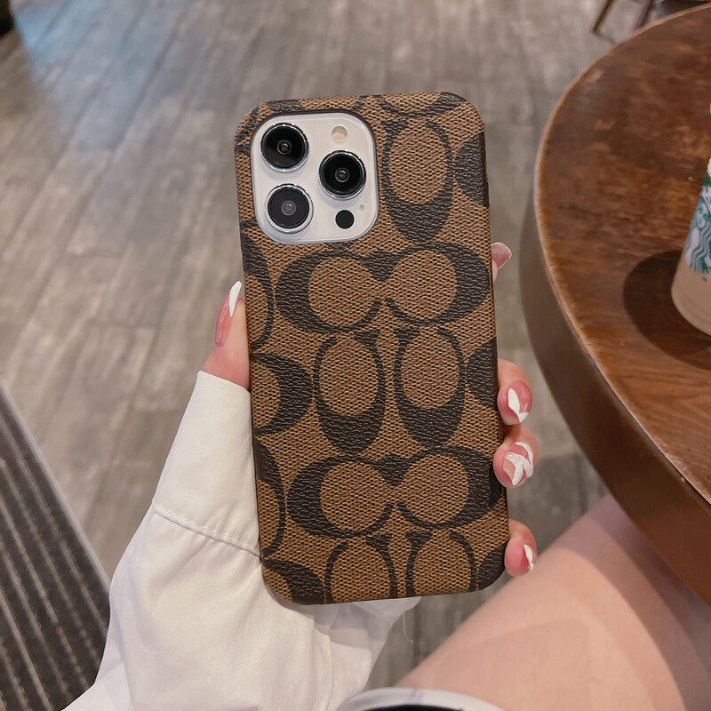 Classic CH  iPhone Case Brown -JDK241426