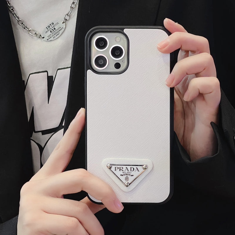 PR iPhone Case Leather White-JS241642