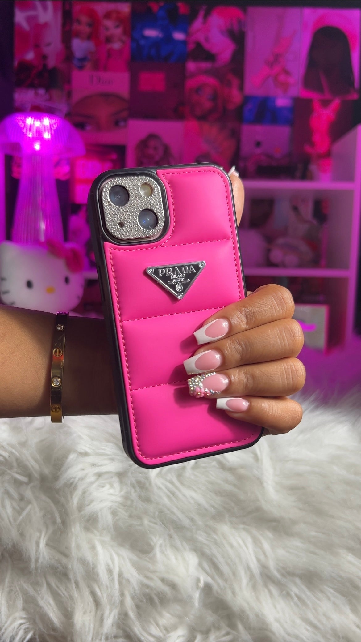 Pink Puffer Prad IPhone Case