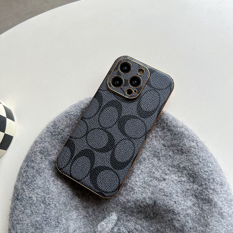 CH  iPhone Case Leather Black -QBK240513