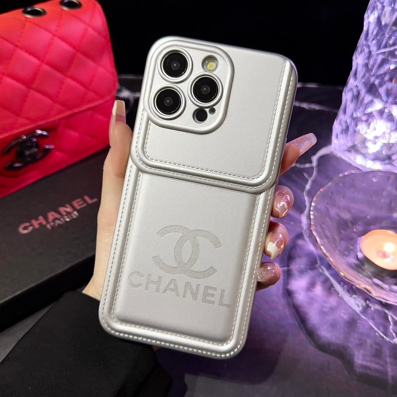 CC iPhone Case Leather Silver -YP241512