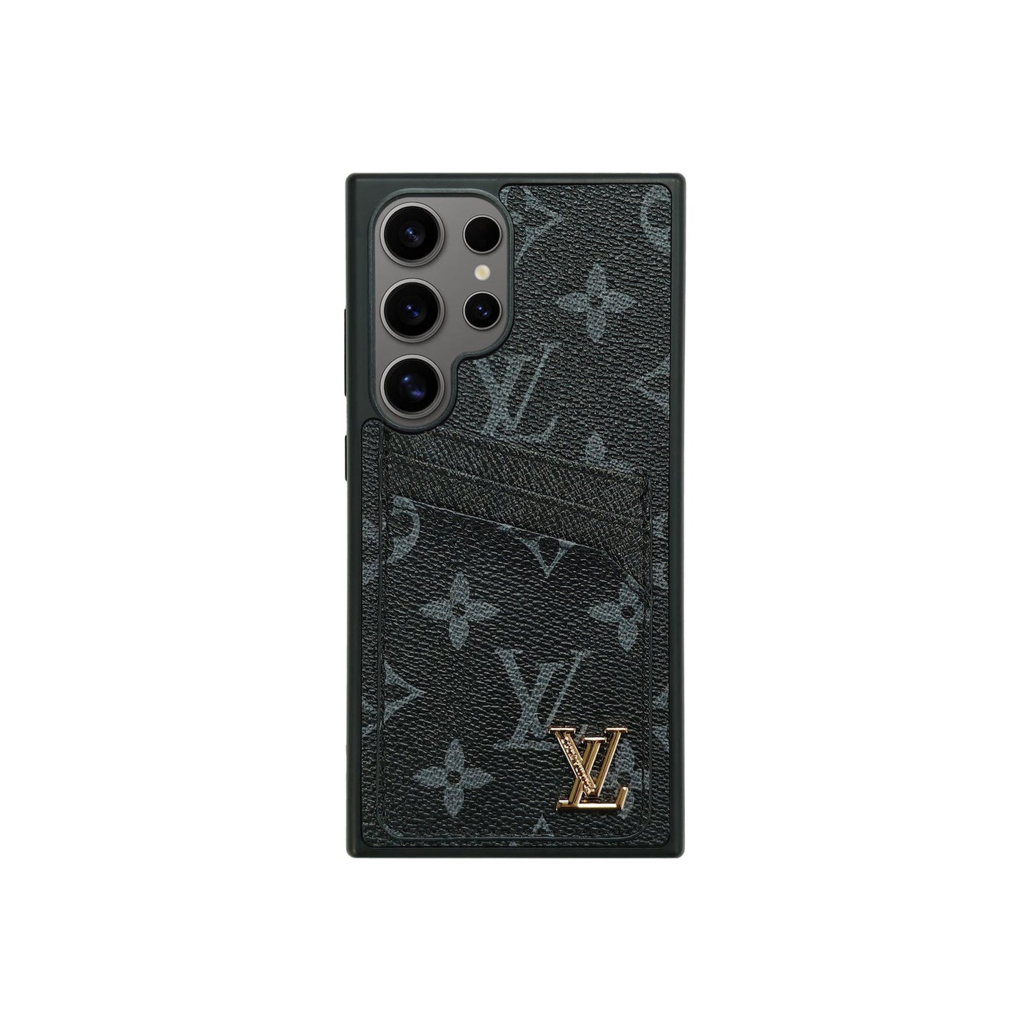 LV BLACK MONOGRAM CARDHOLDER FULLY COVERED