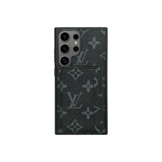 BLACK LV MONOGRAM CARDHOLDER FULLY COVERED