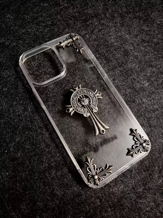 CHROME HEARTS CLEAR IPHONE CASE