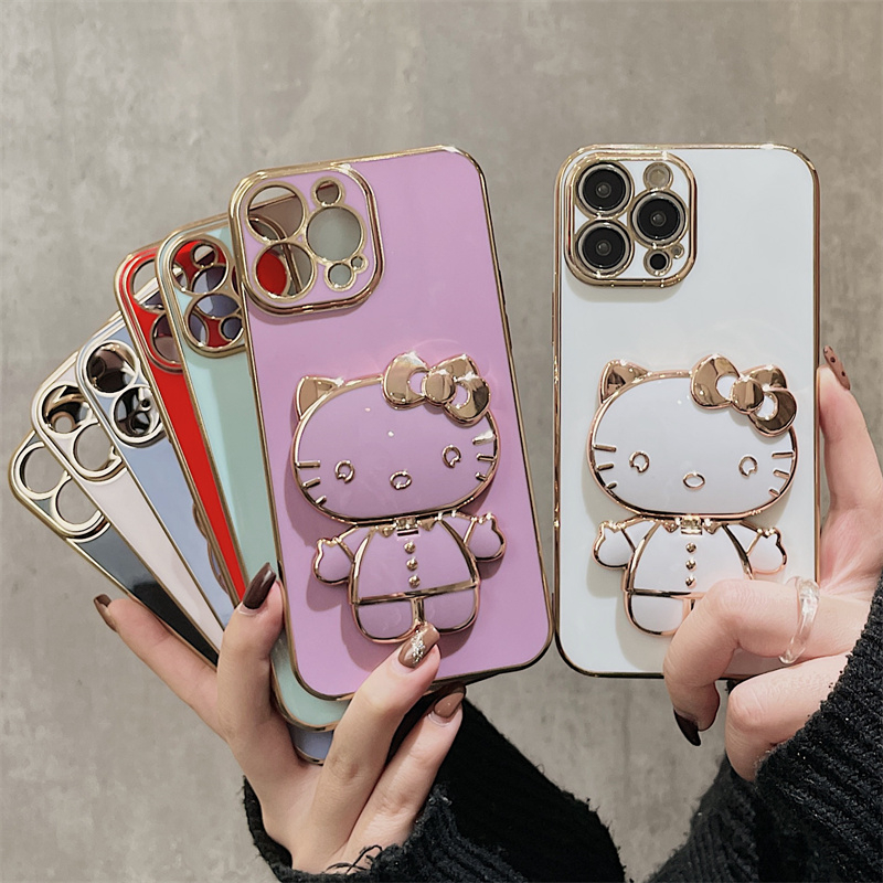 Serenityll™ Kitty cat Making Up Mirror Phone Case