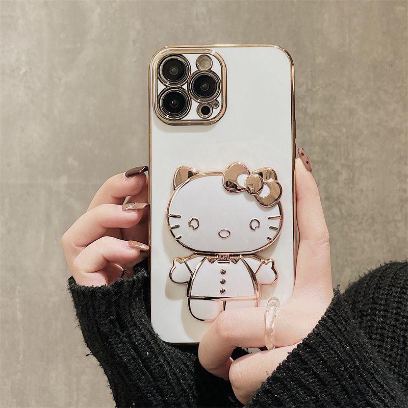 Serenityll™ Kitty cat Making Up Mirror Phone Case