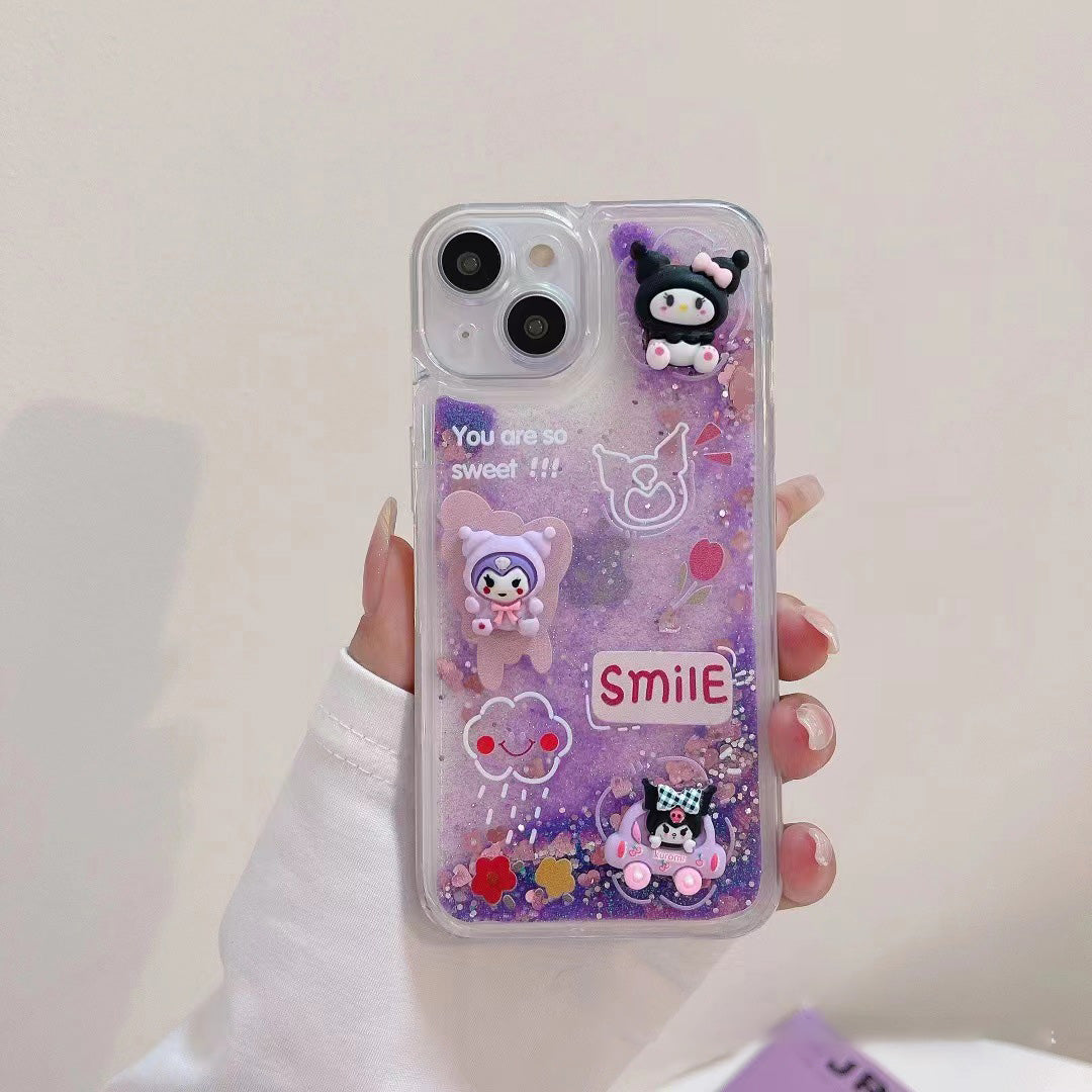 Serenityll™ Cartoon quicksand phone case